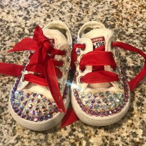 Rhinestone infant converse All Stars